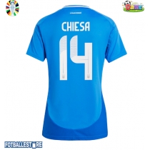 Italia Federico Chiesa #14 Hjemmedrakt Dame EM 2024 Kortermet